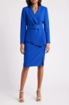 Tahari Asl Nested Belted Jacket And Skirt