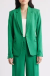 TAHARI ASL TAHARI ASL ONE-BUTTON BLAZER
