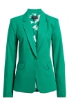 Tahari Asl One-button Blazer In Clover