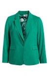 Tahari Asl One-button Blazer In Clover