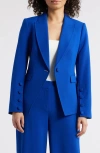 Tahari Asl One-button Blazer In Cobalt