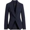 Tahari Asl One-button Blazer In Deep Navy