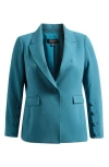 Tahari Asl One-button Blazer In Eucalyptus