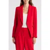 Tahari Asl One Button Blazer In Lipstick