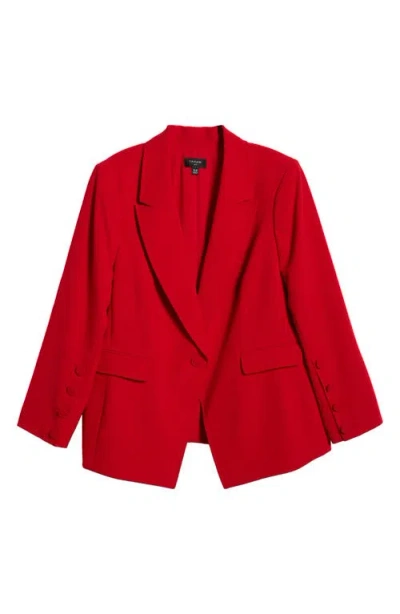 Tahari Asl One-button Blazer In Lipstick