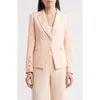 Tahari Asl One-button Blazer In Parfait