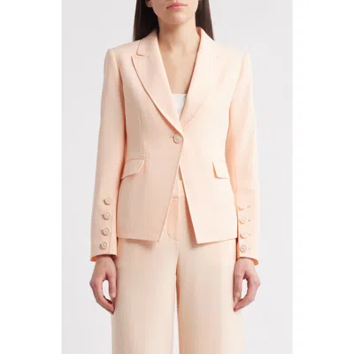 Tahari Asl One-button Blazer In Parfait
