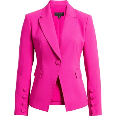 Tahari Asl One-button Blazer In Pink