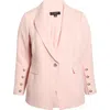 Tahari Asl One-button Blazer In Pink