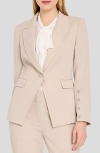 Tahari Asl One-button Blazer In Pink
