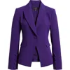 Tahari Asl One-button Blazer In Purple