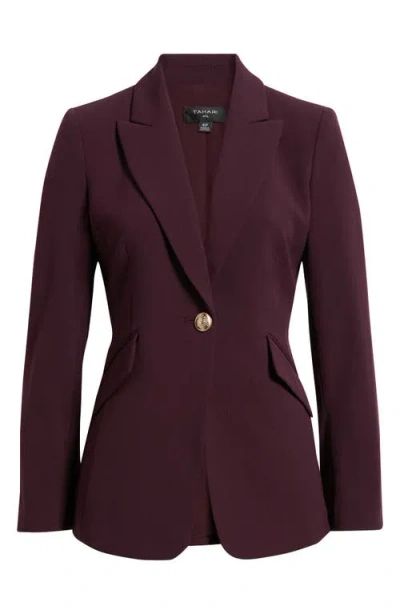 Tahari Asl One-button Blazer In Purple