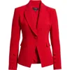 Tahari Asl One-button Blazer In Red