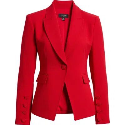 TAHARI ASL TAHARI ASL ONE-BUTTON BLAZER