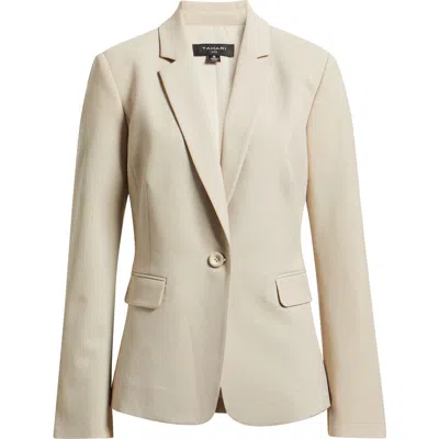 Tahari Asl One-button Blazer In White