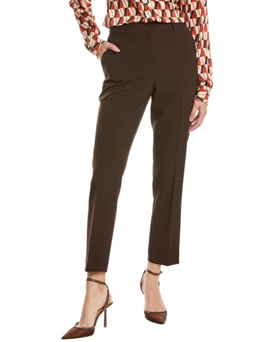 Tahari Asl Slim Ankle Pants In Brown