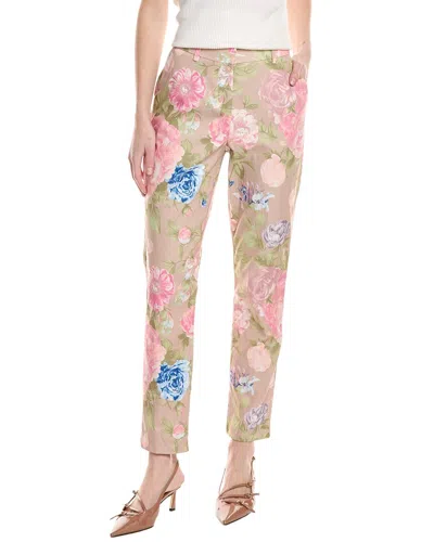 Tahari Asl Floral Print Pants In Multi
