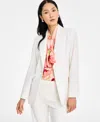 Tahari Asl Peak-lapel Button-front Jacket, Regular & Petite In White