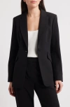Tahari Asl Peak Lapel Jacket In Navy
