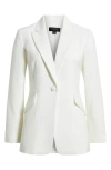 Tahari Asl Peak Lapel Jacket In White