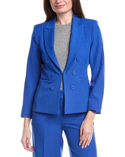 Tahari Asl Petite Blazer In Blue