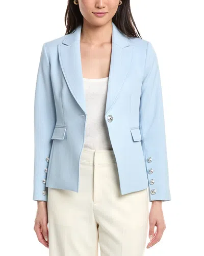 Tahari Asl Petite Blazer In Blue