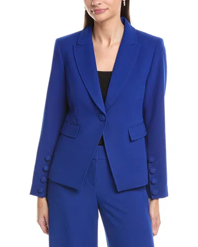Tahari Asl Petite Blazer In Blue