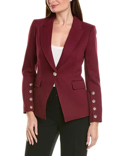 Tahari Asl Petite Blazer In Red