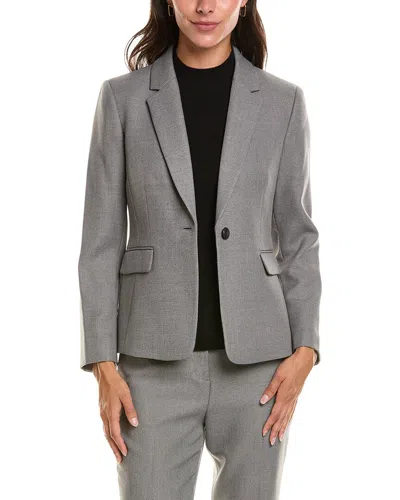 Tahari Asl Petite Blazer In Gray