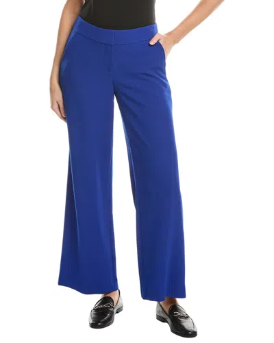 Tahari Asl Petite Crepe Pant In Blue