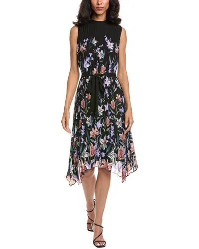 Tahari Asl Petite Midi Dress In Black
