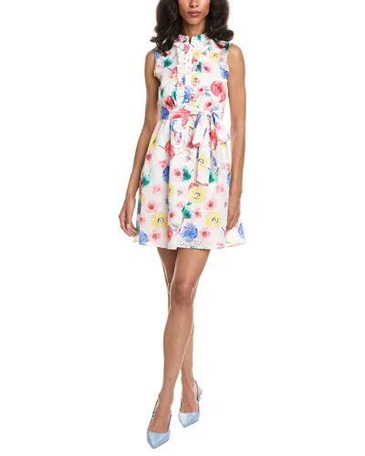 Tahari Asl Petite Midi Dress In White