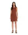 Tahari Asl Petite Sleeveless Dress In Brown
