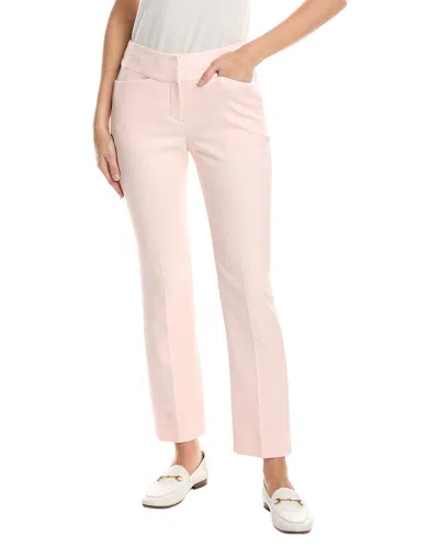 Tahari Asl Petite Twill Pant In Pink