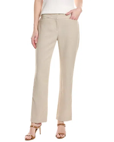 Tahari Asl Petite Twill Pant In Neutral