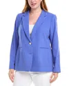 Tahari Asl Plus Blazer In Blue