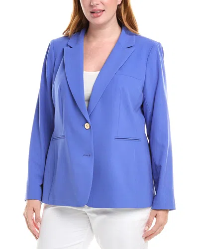 Tahari Asl Plus Blazer In Blue