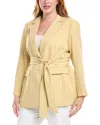 Tahari Asl Plus Blazer In Orange