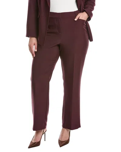 Tahari Asl Plus Size Flare-leg Pants In Black