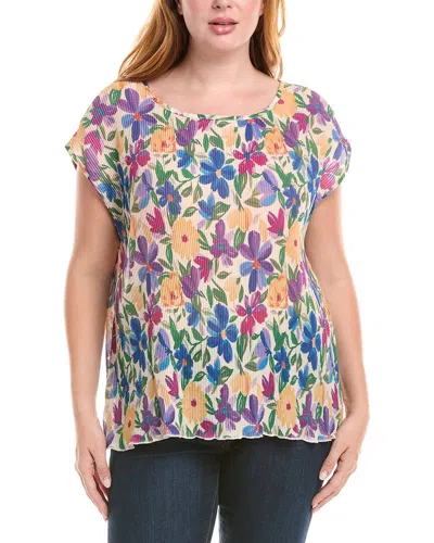 TAHARI ASL PLUS PLISSE TOP