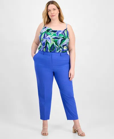 TAHARI ASL PLUS SIZE CLASSIC ANKLE PANTS