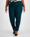 Tahari Asl Classic Pants In Hunter