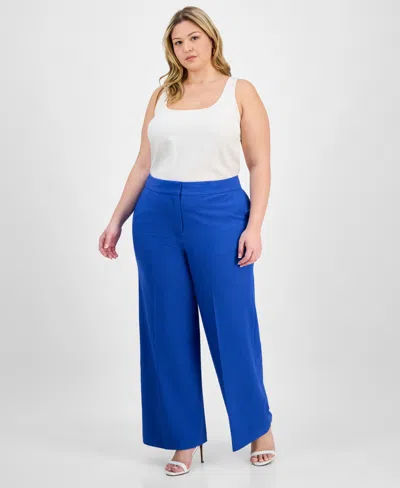 Tahari Asl Plus Size Wide-leg Pants
