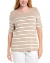 Tahari Asl Plus T-shirt In Brown