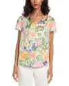 Tahari Asl Printed Blouse In Multi