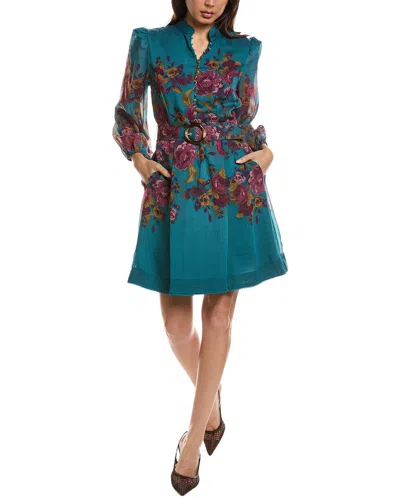 Tahari Asl Printed Mini Dress In Multi