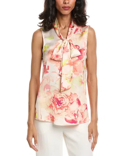 Tahari Asl Printed Top In Multi