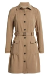 Tahari Asl Safari Belted Long Sleeve Minidress