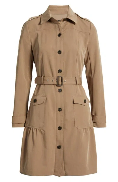 Tahari Asl Safari Belted Long Sleeve Minidress