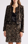 TAHARI ASL TAHARI ASL SEQUIN OPEN FRONT JACKET